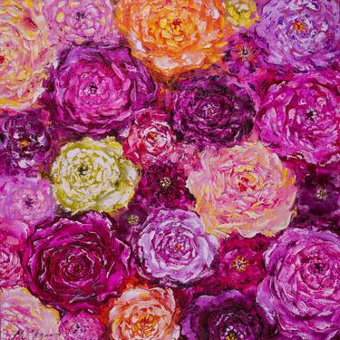 Original Realism Floral Printmaking by Marina Skromova