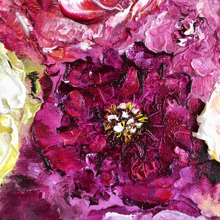Original Realism Floral Printmaking by Marina Skromova