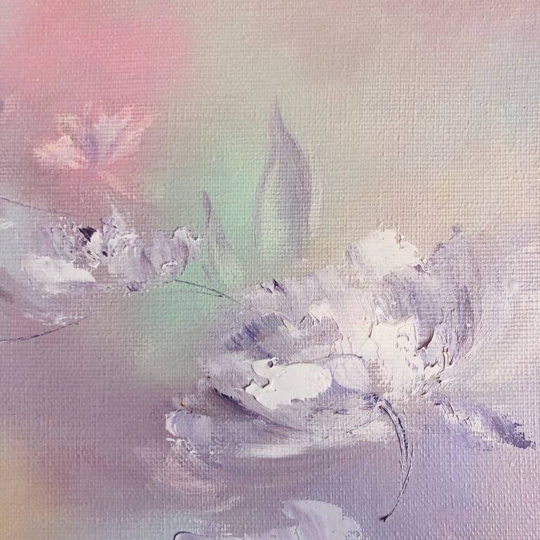 Original Abstract Floral Printmaking by Marina Skromova
