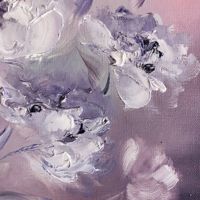 Original Abstract Floral Printmaking by Marina Skromova