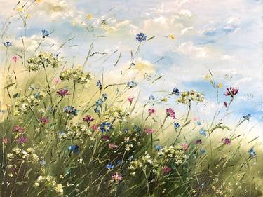 MOTLEY GRASS - Floral still life, Dawn in the field. thumb
