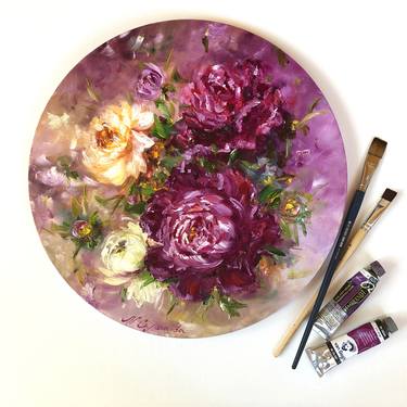 Original Realism Floral Paintings by Marina Skromova