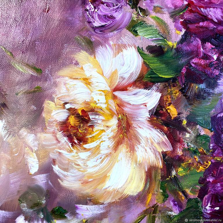 Original Realism Floral Painting by Marina Skromova