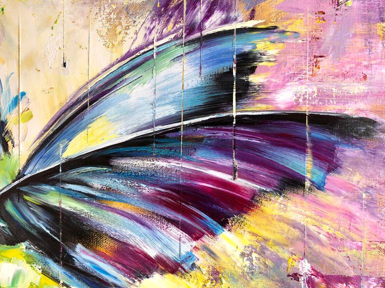 Original Abstract Expressionism Animal Painting by Marina Skromova