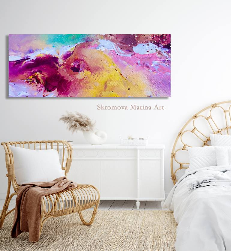 Original Impressionism Abstract Painting by Marina Skromova