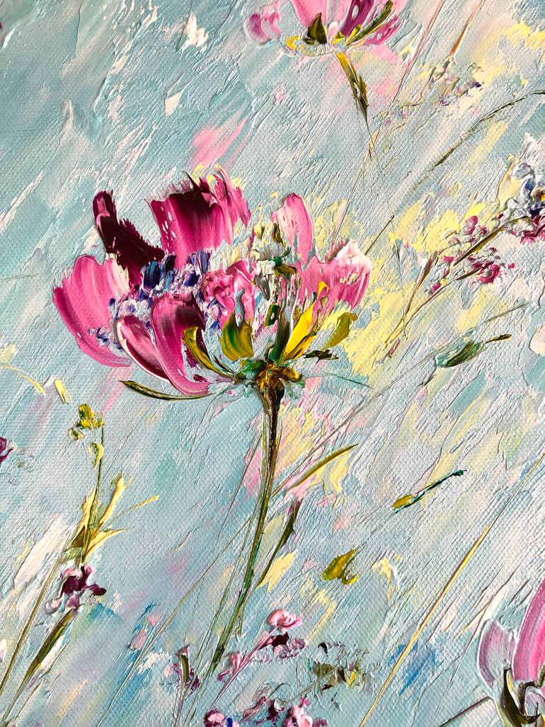 Original Art Deco Floral Printmaking by Marina Skromova