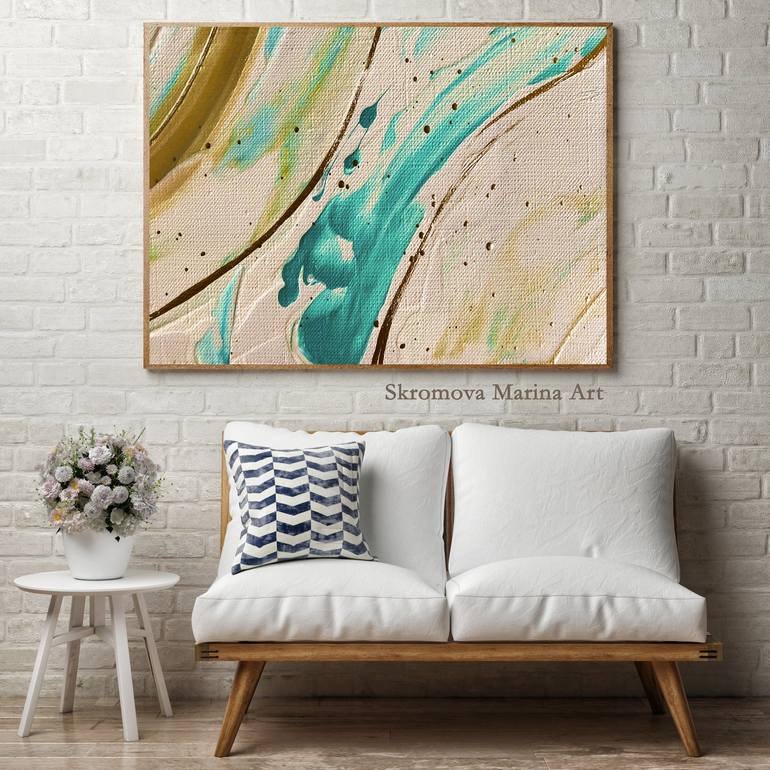 Original Abstract Expressionism Abstract Painting by Marina Skromova