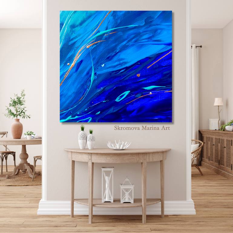 Original Impressionism Abstract Printmaking by Marina Skromova