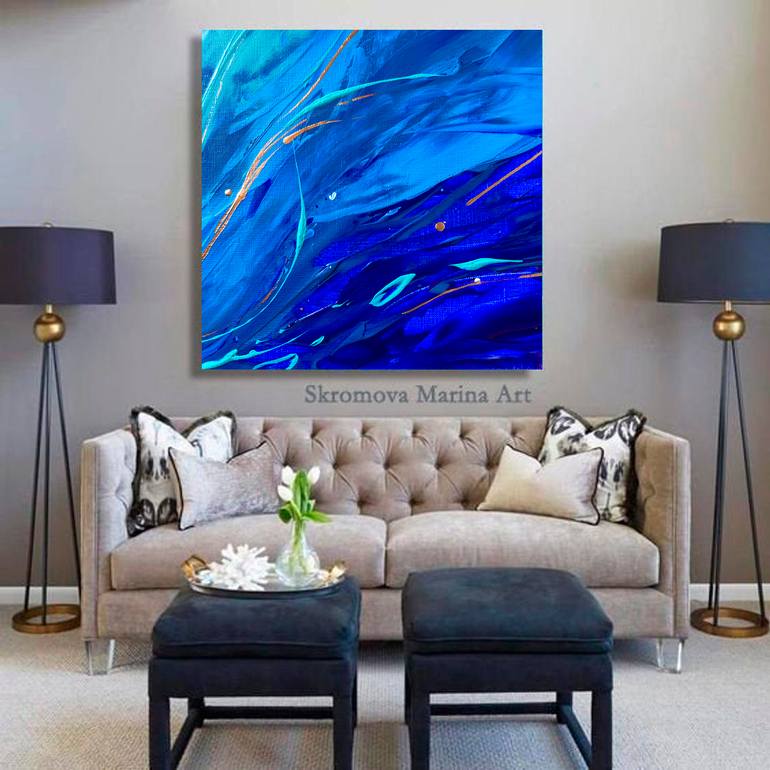 Original Impressionism Abstract Printmaking by Marina Skromova