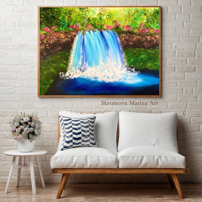 Original Impressionism Landscape Printmaking by Marina Skromova