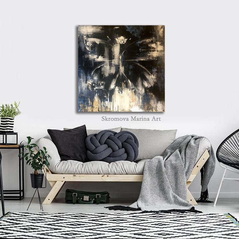 Original Abstract Expressionism Abstract Printmaking by Marina Skromova