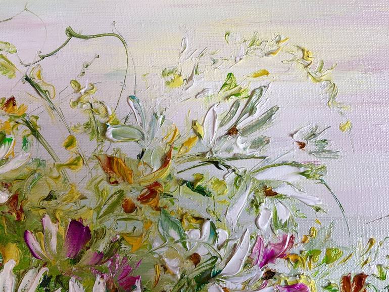 Original Impressionism Floral Printmaking by Marina Skromova