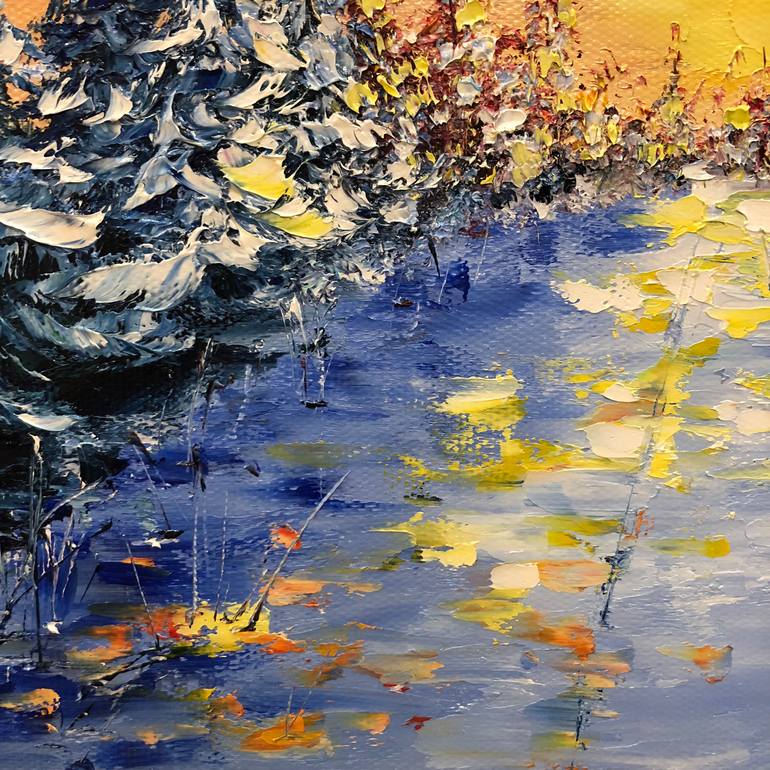 Original Impressionism Landscape Painting by Marina Skromova