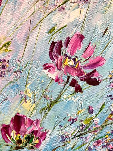 Print of Impressionism Floral Printmaking by Marina Skromova