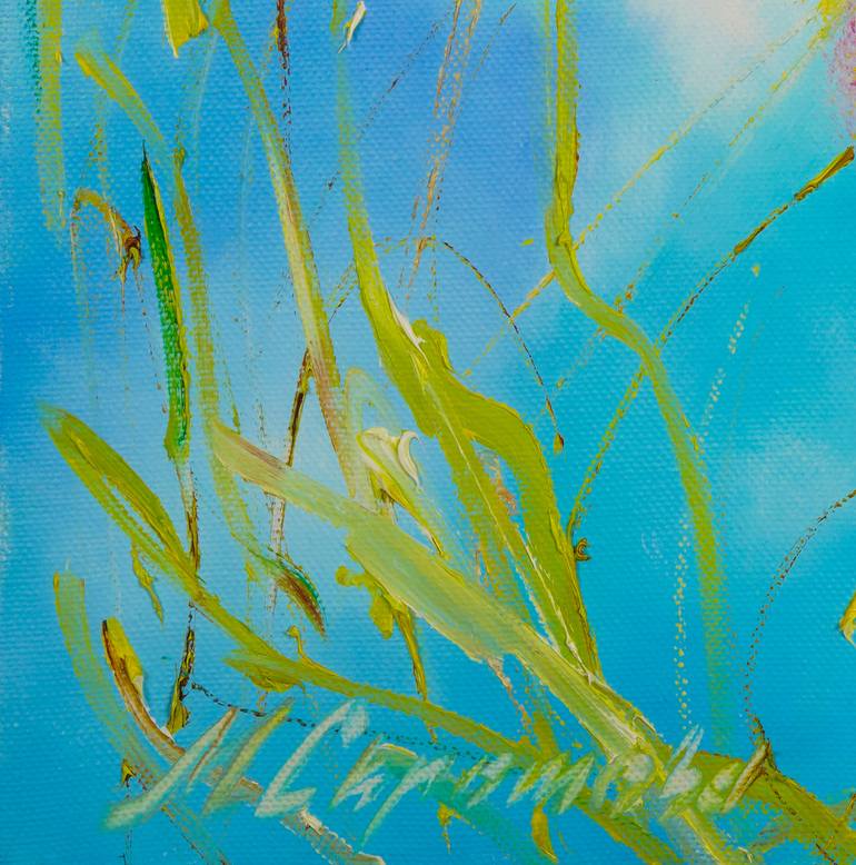 Original Abstract Botanic Printmaking by Marina Skromova