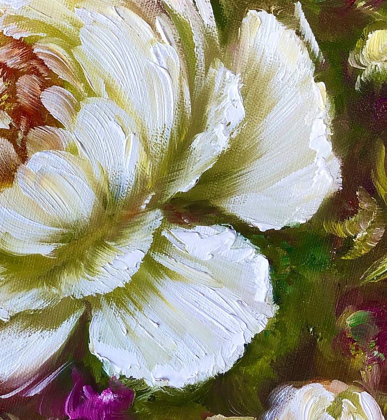 Original Conceptual Floral Printmaking by Marina Skromova