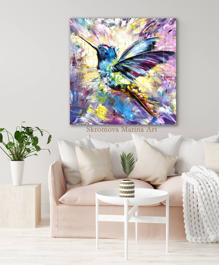 ENERGY OF LIFE - Very peri. Exotic bird. Fabulous bird. Abstract bird ...