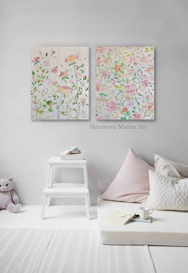 Original Floral Paintings by Marina Skromova