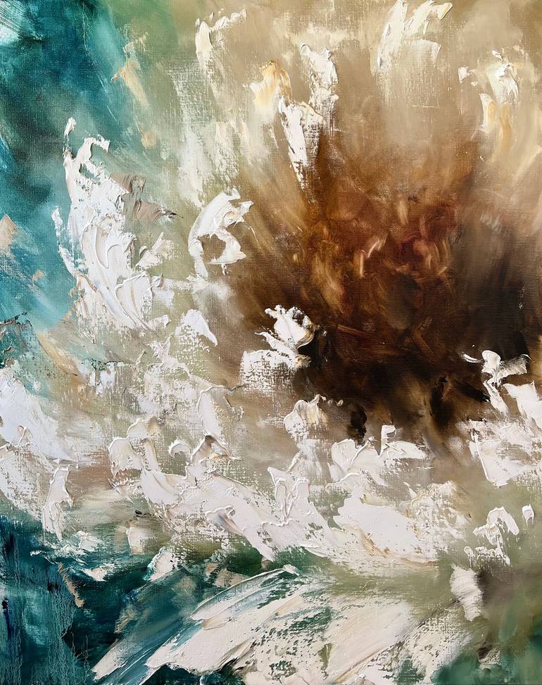 Original Abstract Expressionism Abstract Painting by Marina Skromova