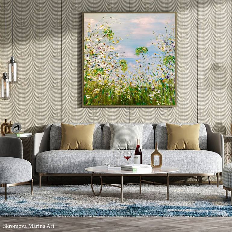 Original Art Deco Garden Printmaking by Marina Skromova