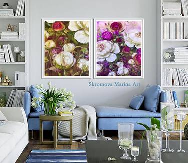 Original Floral Printmaking by Marina Skromova