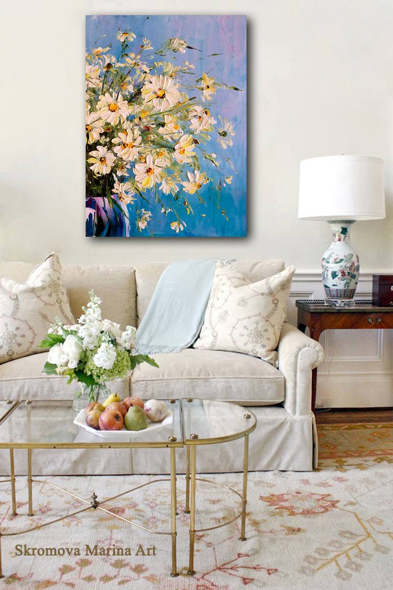 Original Impressionism Floral Printmaking by Marina Skromova