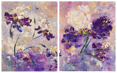 Original Abstract Floral Paintings by Marina Skromova