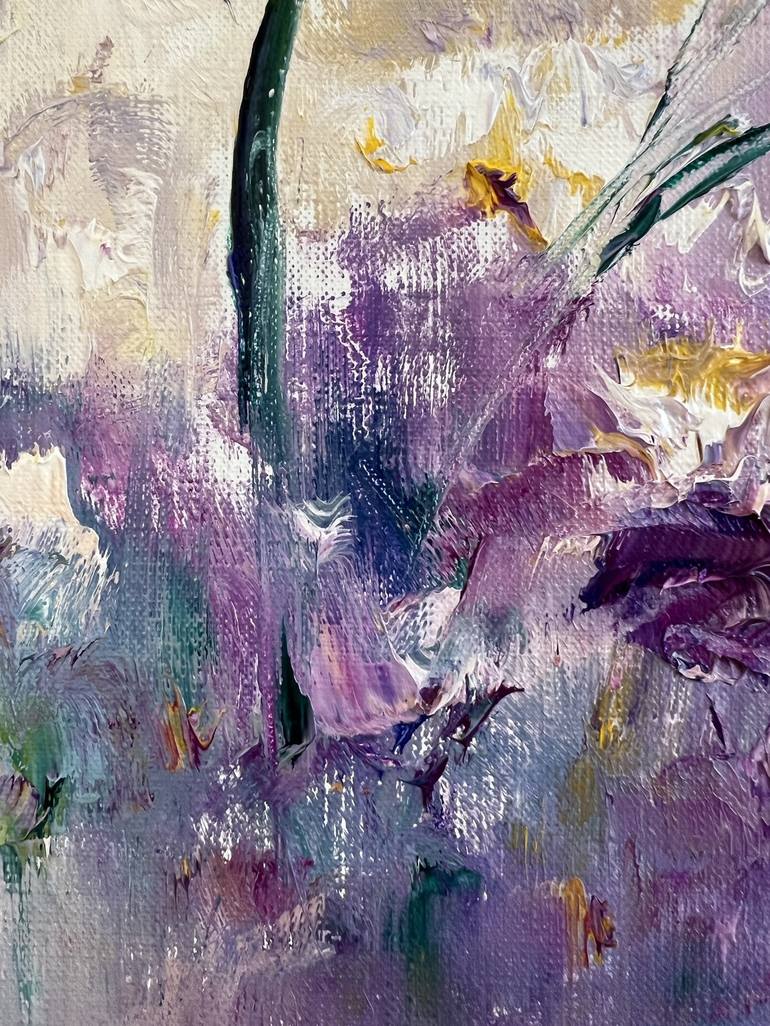 Original Abstract Floral Painting by Marina Skromova