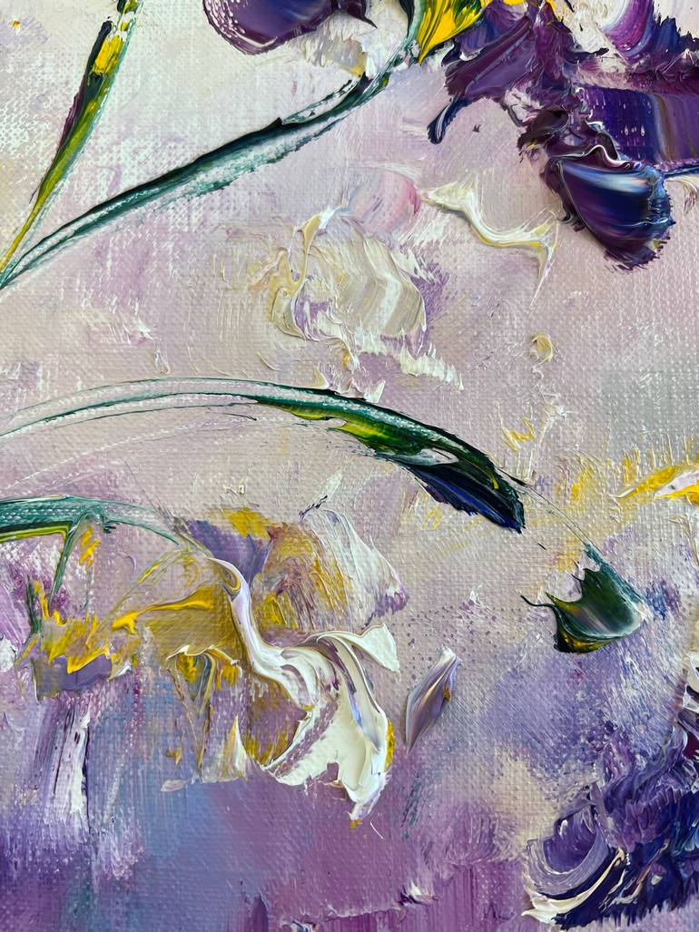 Original Abstract Floral Painting by Marina Skromova