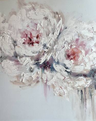 AIR KISS - Peonies. White. Tenderness. Ease. Charm. Abstraction. thumb