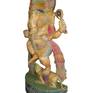 Lord Ganesha, the elephant-headed Hindu god of beginnings, is traditionally worshipped before any major enterprise and is the patron of intellectuals, bankers, scribes, and authors.
This ancient Lord is skillfully recreated by hand in Mahogany wood and colored with Acrylics by this skillful creator, making this a colorful and spiritual addition to your space.
70013-OR-RAC