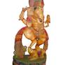 Lord Ganesha, the elephant-headed Hindu god of beginnings, is traditionally worshipped before any major enterprise and is the patron of intellectuals, bankers, scribes, and authors.
This ancient Lord is skillfully recreated by hand in Mahogany wood and colored with Acrylics by this skillful creator, making this a colorful and spiritual addition to your space.
70013-OR-RAC