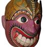 The Vibrant Demon Series is party of Daha Ata (18) Sanniya masks which are essential accessories of ancient dance ritual in Sri Lanka, also known as devil dance. 

Kapala Sanniya Mask is used for Its purpose is healing and blessing through a performance in which 18 kinds of maladies, inflicted by devils, are purged from human body. According to historians, this particular mask is used in healing of madness and delirium, which also can be a colorful addition to your space.

90020-WH-RAC