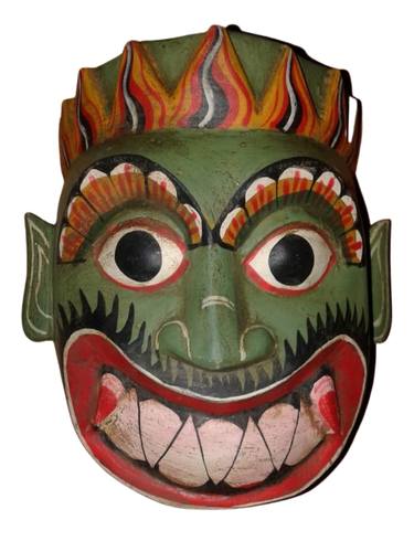 Gini Jala Sanniya Mask - Vibrant Demon Series thumb