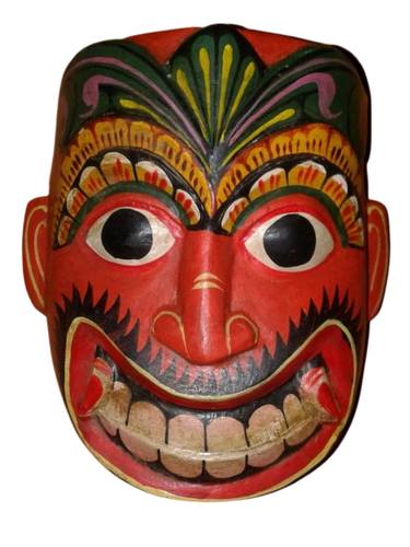 Kola Sanniya Mask - Vibrant Demon Series thumb