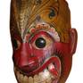 The Vibrant Demon Series is party of Daha Ata (18) Sanniya masks which are essential accessories of ancient dance ritual in Sri Lanka, also known as devil dance.
Slesma Sanniya Mask is used for Its purpose is healing and blessing through a performance in which 18 kinds of maladies, inflicted by devils, are purged from human body. According to historians, this particular mask is used in healing of phlegmatic disease, can also be a colorful addition to your space.
90024-WH-RAC