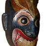 The Vibrant Demon Series is party of Daha Ata (18) Sanniya masks which are essential accessories of ancient dance ritual in Sri Lanka, also known as devil dance. 

Jala Sanniya Mask is used for Its purpose is healing and blessing through a performance in which 18 kinds of maladies, inflicted by devils, are purged from human body. According to historians, this particular mask is used in healing of vomiting and dysentery, can also be a colorful addition to your space.

90025-WH-RAC