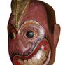 The Vibrant Demon Series is party of Daha Ata (18) Sanniya masks which are essential accessories of ancient dance ritual in Sri Lanka, also known as devil dance. 

Kora Sanniya Mask is used for Its purpose is healing and blessing through a performance in which 18 kinds of maladies, inflicted by devils, are purged from human body. According to historians, this particular mask is used in healing of lameness, can also be a colorful addition to your space.

90027-WH-RAC