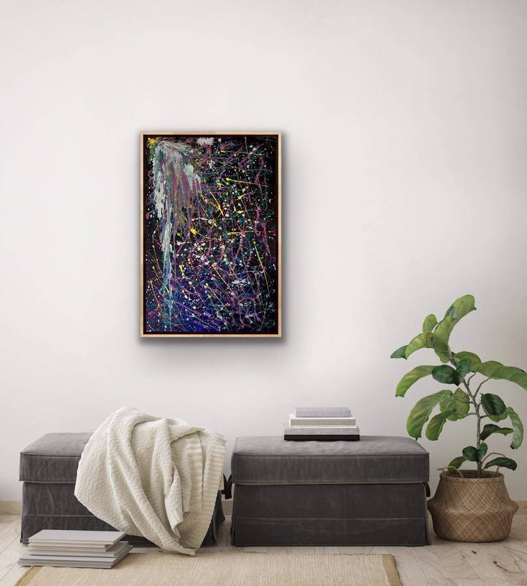 Original Abstract Expressionism Abstract Painting by Athina Stylianou