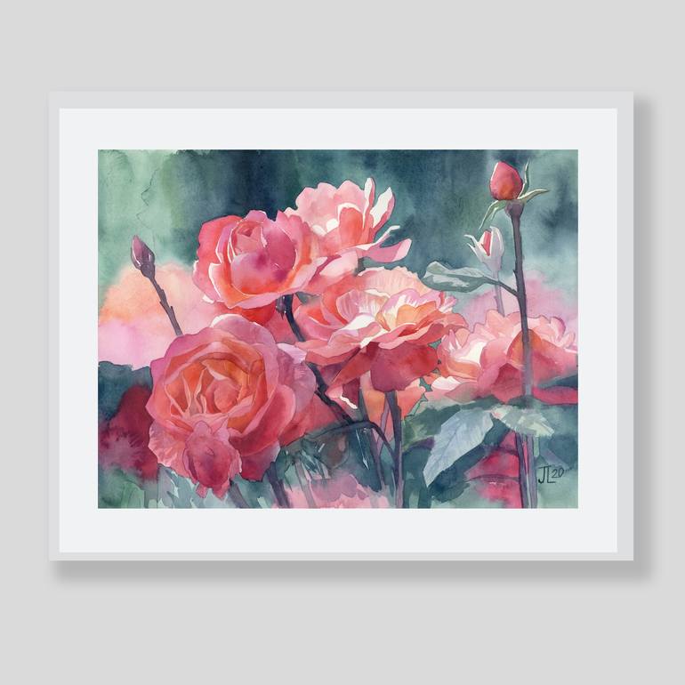 Original Realism Floral Painting by Julie Logunova