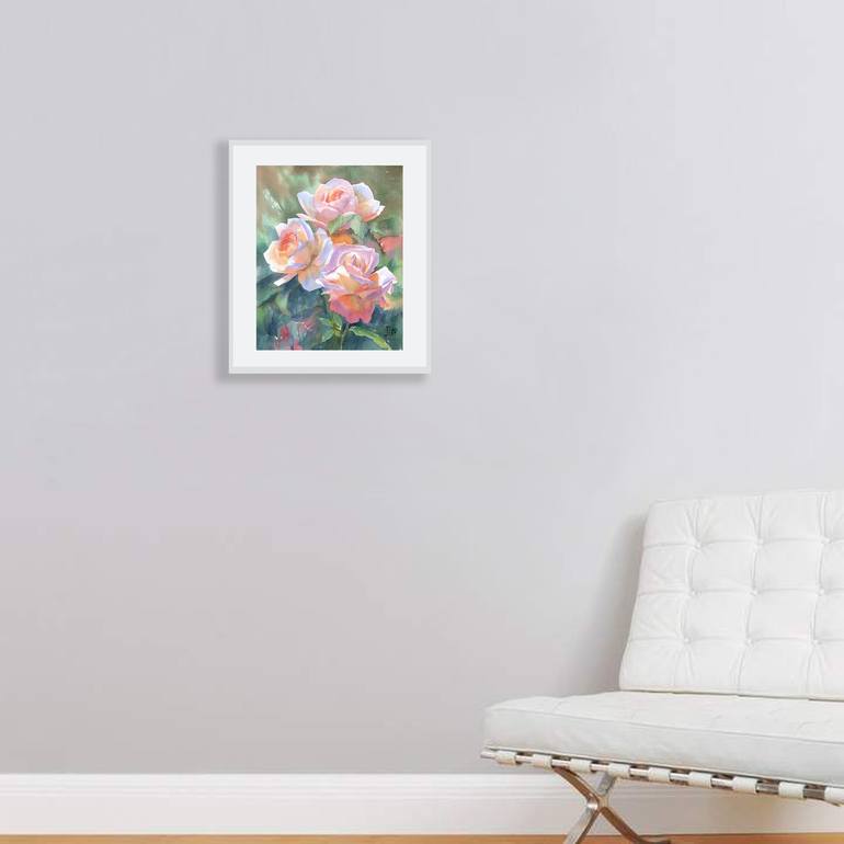 Original Realism Floral Painting by Julie Logunova