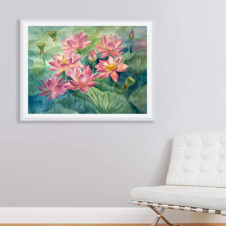 Original Realism Floral Painting by Julie Logunova