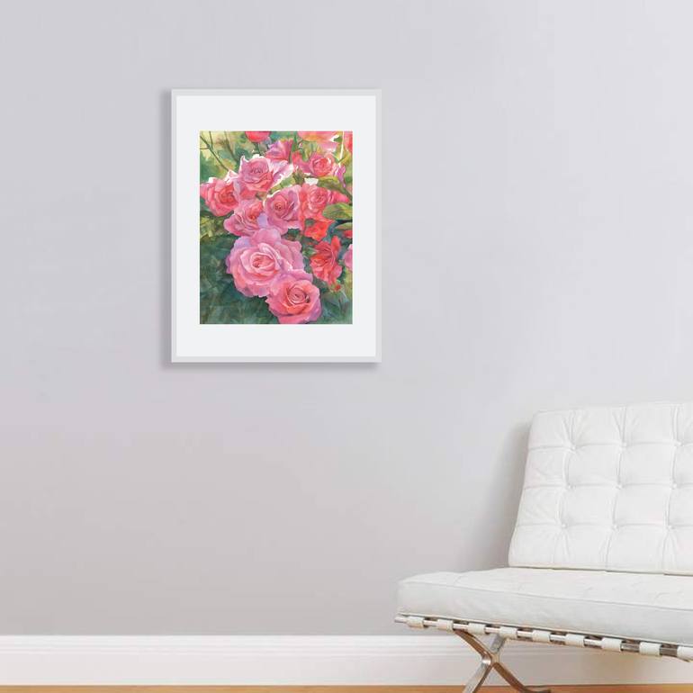 Original Realism Floral Painting by Julie Logunova