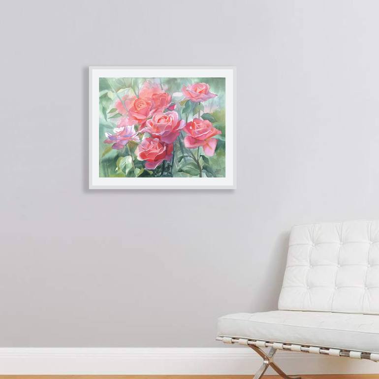 Original Realism Floral Painting by Julie Logunova