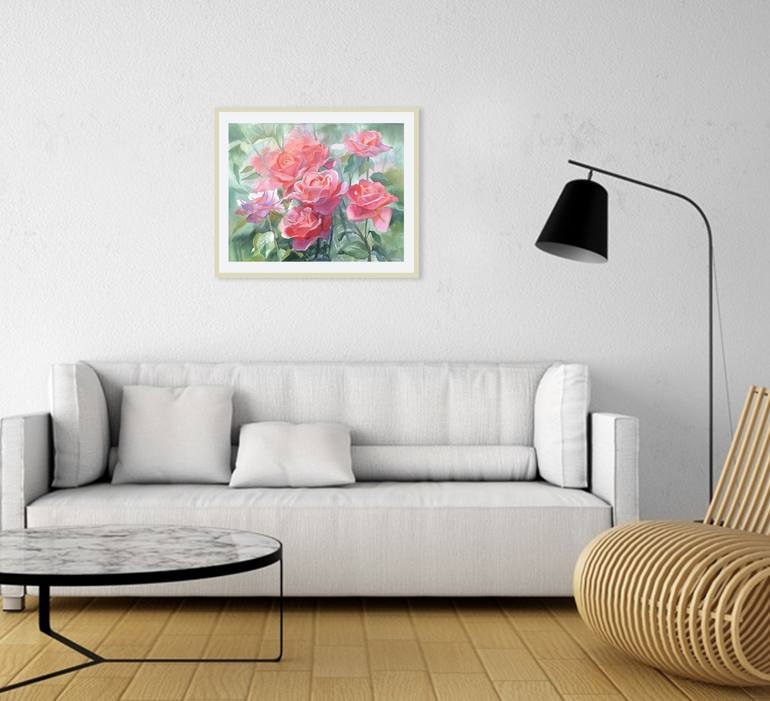 Original Realism Floral Painting by Julie Logunova