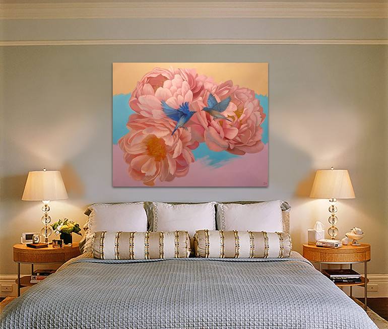 Original Impressionism Floral Painting by Julie Logunova