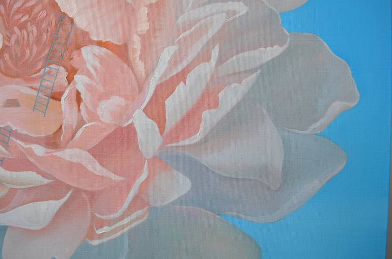 Original Conceptual Floral Painting by Julie Logunova