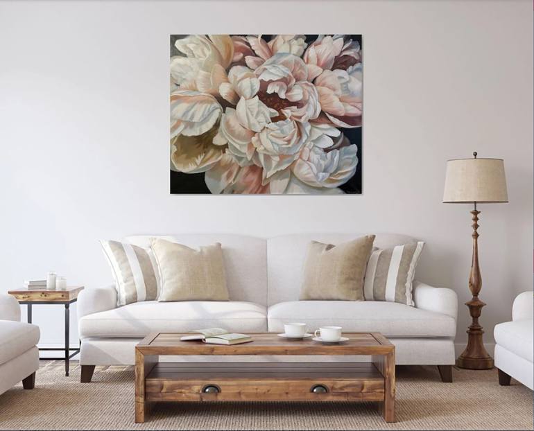 Original Realism Floral Painting by Julie Logunova