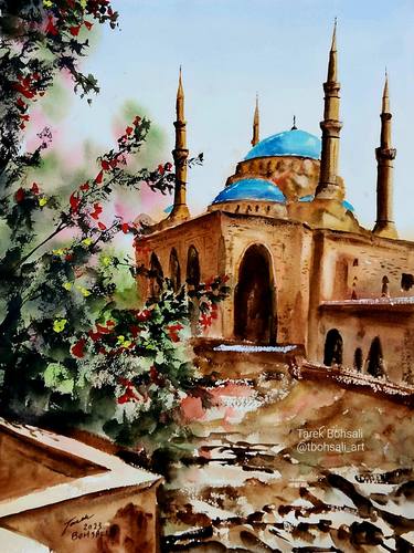 Original Impressionism Landscape Paintings by Tarek Bohsali