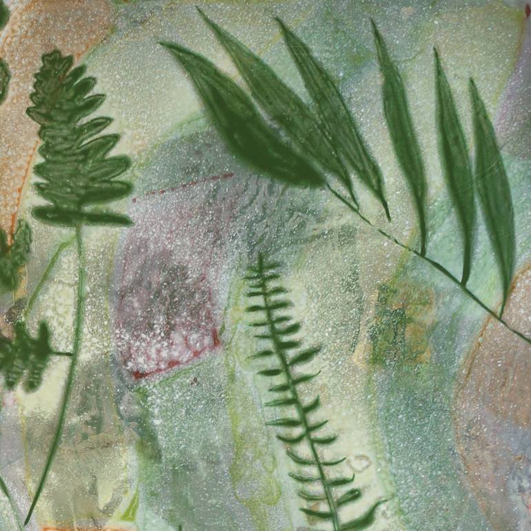 Original Abstract Botanic Painting by Marlene Struss